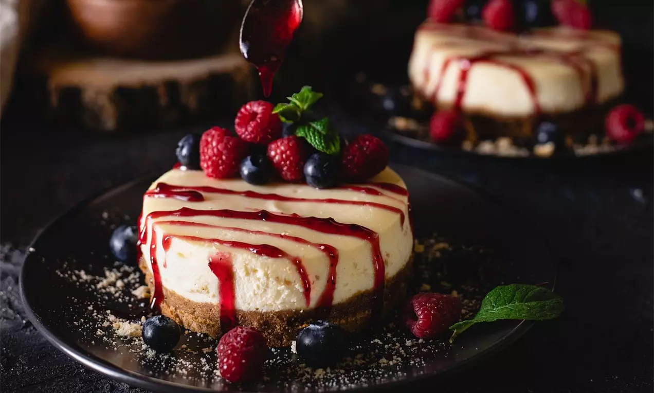 Mini cheesecake s lesním ovocem